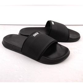 Tongs de sport noires pour hommes Big Star NN174694 le noir 1