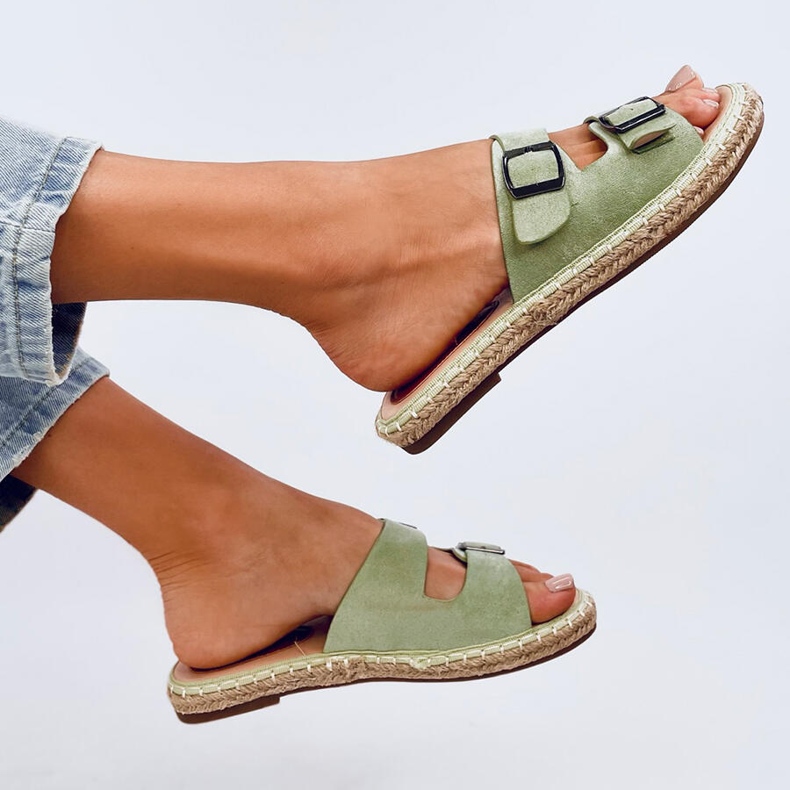 Espadrilles Maina vertes 1