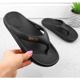 Tongs noires femme Big Star NN274A649 le noir 1