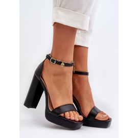 Sandales noires à talons hauts Trewenna 2
