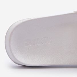 Tongs Big Star pour hommes NN174651 Blanc blanche 1