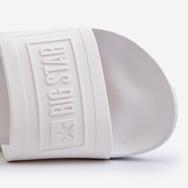 Tongs Big Star pour hommes NN174651 Blanc 2