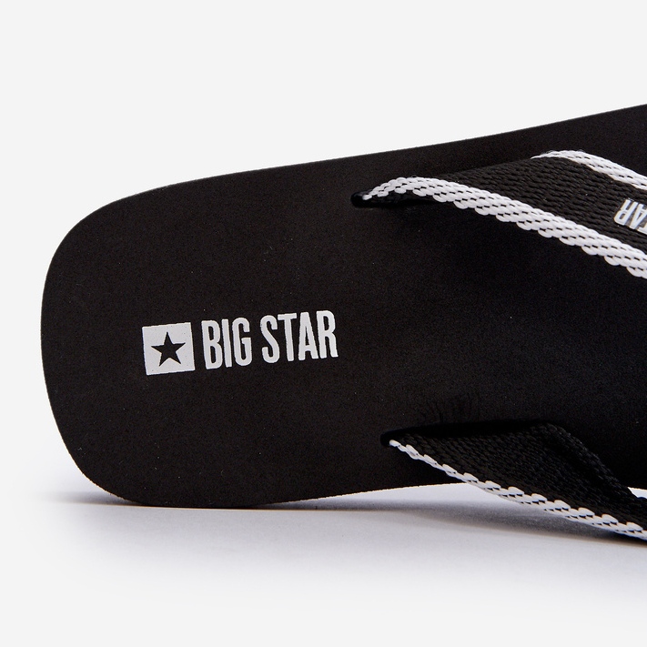 Tongs Big Star pour hommes NN174621 Noir 1
