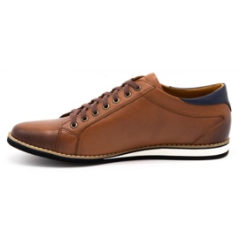 Olivier Chaussures en cuir pour hommes 7008KB marron brun 1