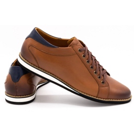 Olivier Chaussures en cuir pour hommes 7008KB marron brun 3