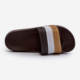 Tongs classiques pour hommes avec sangles, marron Sylri brun 4