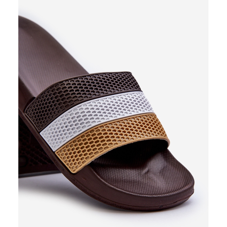 Tongs classiques pour hommes avec sangles, marron Sylri brun 2