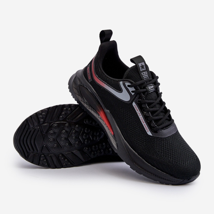 Chaussures de sport pour hommes HI-POLY System Big Star NN174373 noir le noir 1