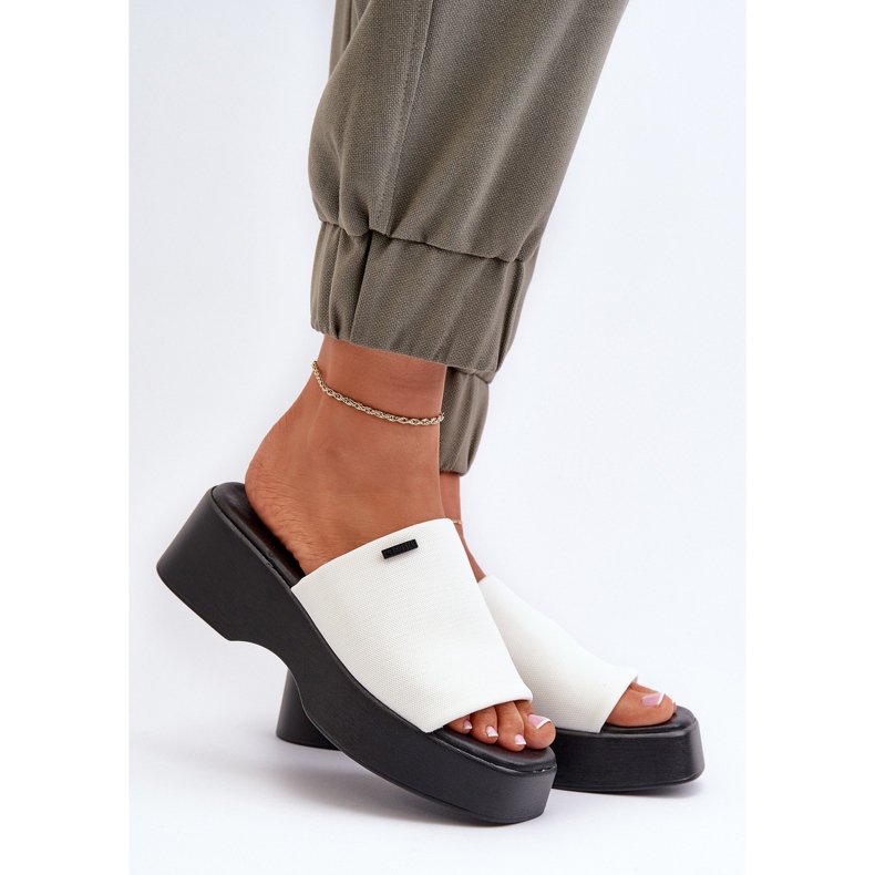 Tongs femme Big Star NN274022 Blanc blanche 2