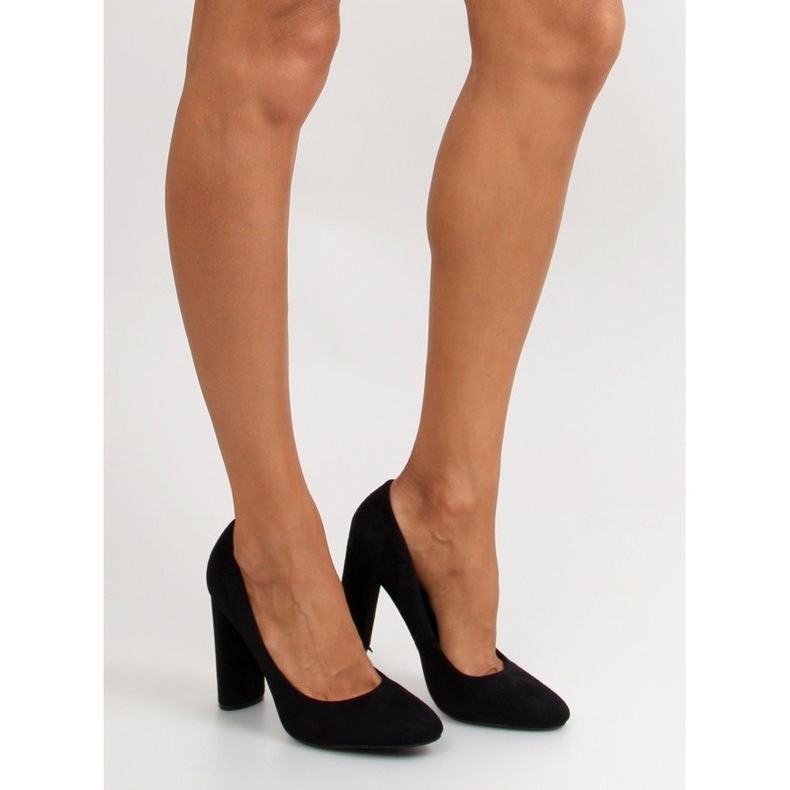 Escarpins sur tige ovale le027p Noir 2
