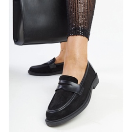 Mocassins Floretta en daim noir le noir 3