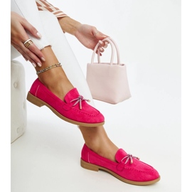 Mocassins rose foncé avec nœud décoratif par Endike 1 Mocassins rose foncé avec nœud décoratif par Endike 1