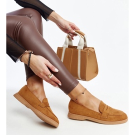 Mocassins Nibras en daim marron brun 2