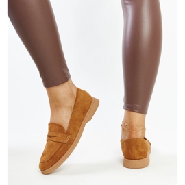 Mocassins Nibras en daim marron brun 3