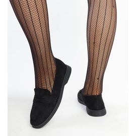 Mocassins Nibras en daim noir le noir 4