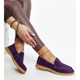 Chaussures en daim violet de Rumay 1