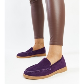 Chaussures en daim violet de Rumay 2