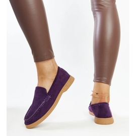 Chaussures en daim violet de Rumay 3