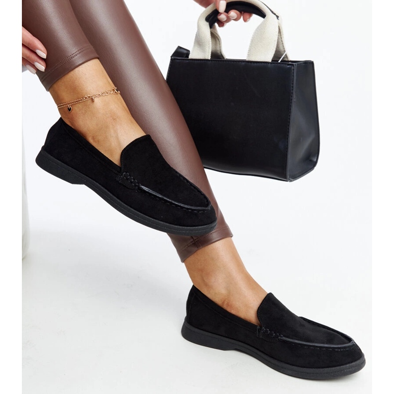 Chaussures Rumay en daim noir le noir 1