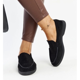 Chaussures Rumay en daim noir le noir 3