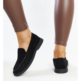 Chaussures Rumay en daim noir le noir 4