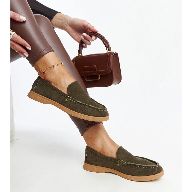 Chaussures en daim vert foncé de Rumay 1