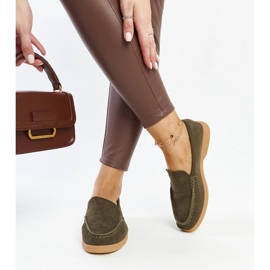 Chaussures en daim vert foncé de Rumay 2