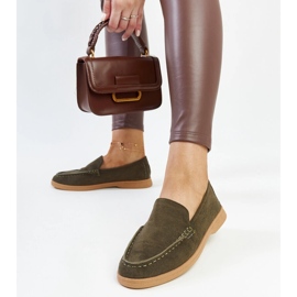 Chaussures en daim vert foncé de Rumay 3