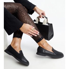 Mocassins Nawrah classiques noirs 1