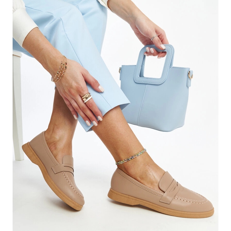 Mocassins classiques Nawrah marron brun 1