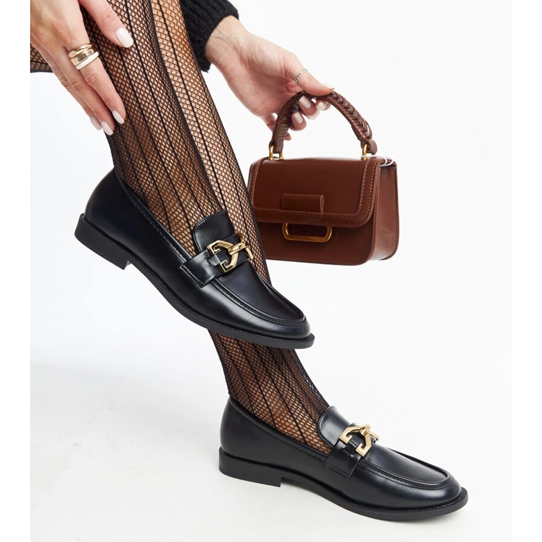 Mocassins à boucle Léa noirs le noir 1