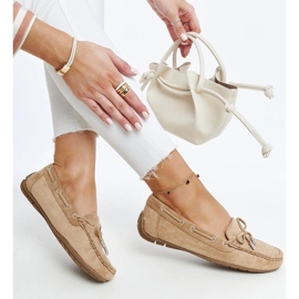 Mocassins Hayam marron avec noeud brun 1