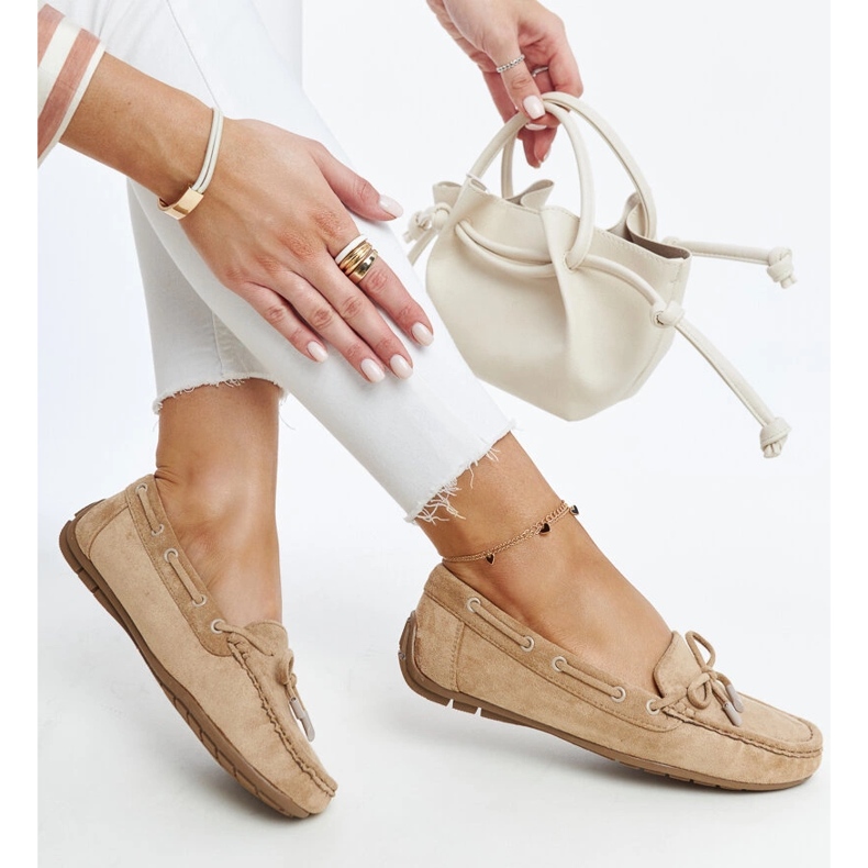 Mocassins Hayam marron avec noeud brun 1