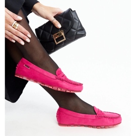Mocassins en daim rose foncé par Nafisah 2