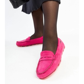 Mocassins en daim rose foncé par Nafisah 3