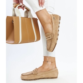Mocassins Nafisah en daim marron brun 3