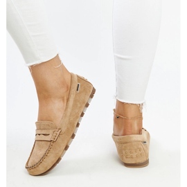 Mocassins Nafisah en daim marron brun 4