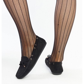 Mocassins en daim noirs par Aneesa le noir 5
