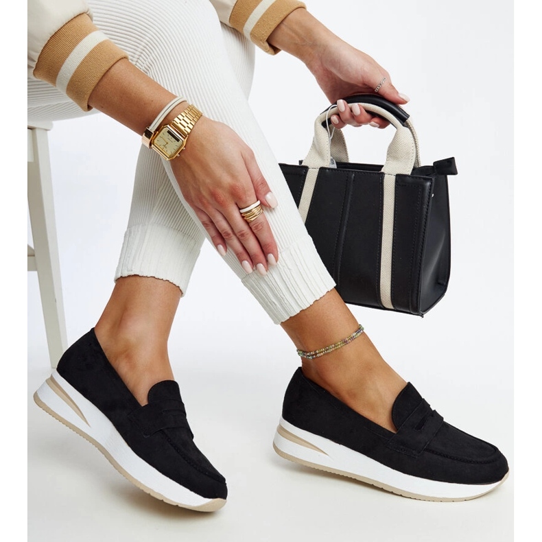 Chaussures de sport Venla en daim noir le noir 1