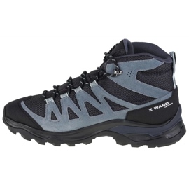 Chaussures Salomon X Ward Leather Mid Gtx W 471820 noir 1