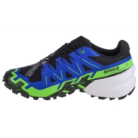 Chaussures de course Salomon Spikecross 6 Gtx M 472687 bleu 1