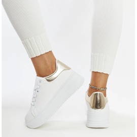 Chaussures de sport à plateforme Ottavia blanches 1
