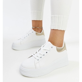 Chaussures de sport à plateforme Ottavia blanches 2
