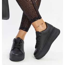 Chaussures de sport à plateforme Ottavia noires 2