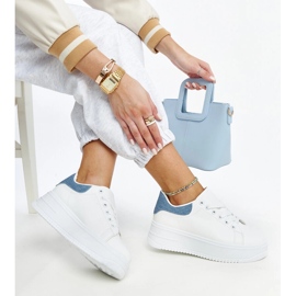 Chaussures de sport à plateforme Ottavia blanches 1