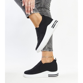 Baskets compensées Fossacesia noires le noir 5