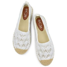 Espadrilles femme en dentelle blanche 1