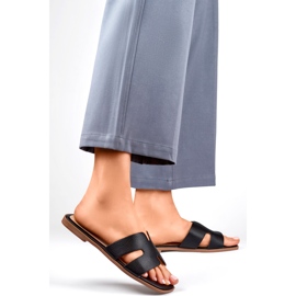Tongs femme décontractées classiques noires le noir 2