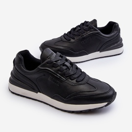 Baskets en cuir pour hommes Big Star NN174287 Noir 1