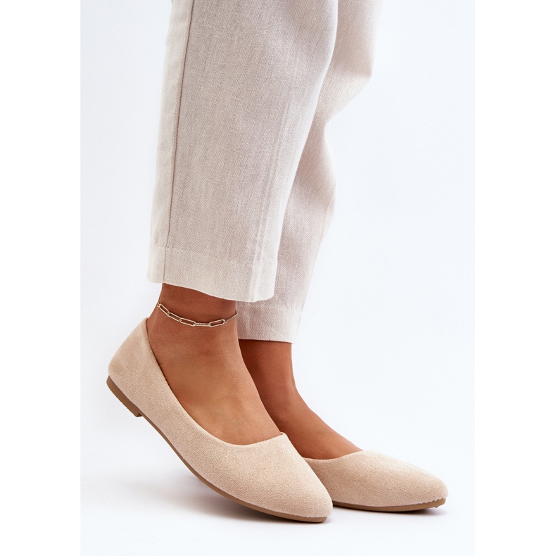 Ballerines Femme Daim Beige Kommia 2